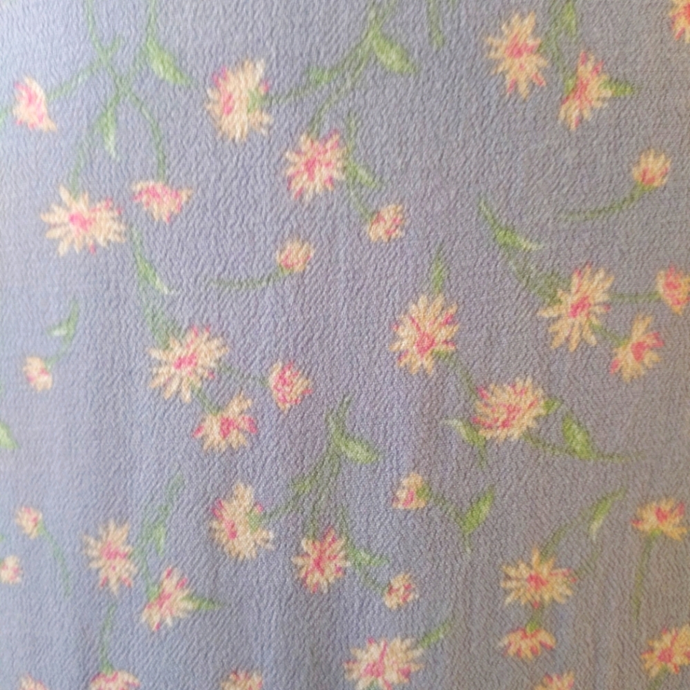 American Eagle Floral Pale Lavender Maxi Skirt With Slit Women's Size Medium - Picture 6 of 6